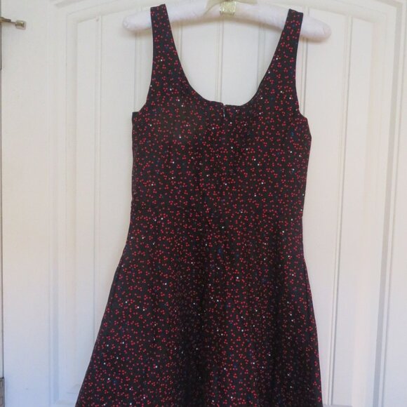 GAP Sleeveless Skater Dress Star Print Size 2 (K474) - Picture 2 of 8
